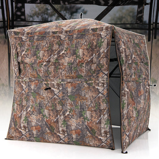 DirectDeals 360° One-Way See-Through Hunting Blind – 2-3 Person