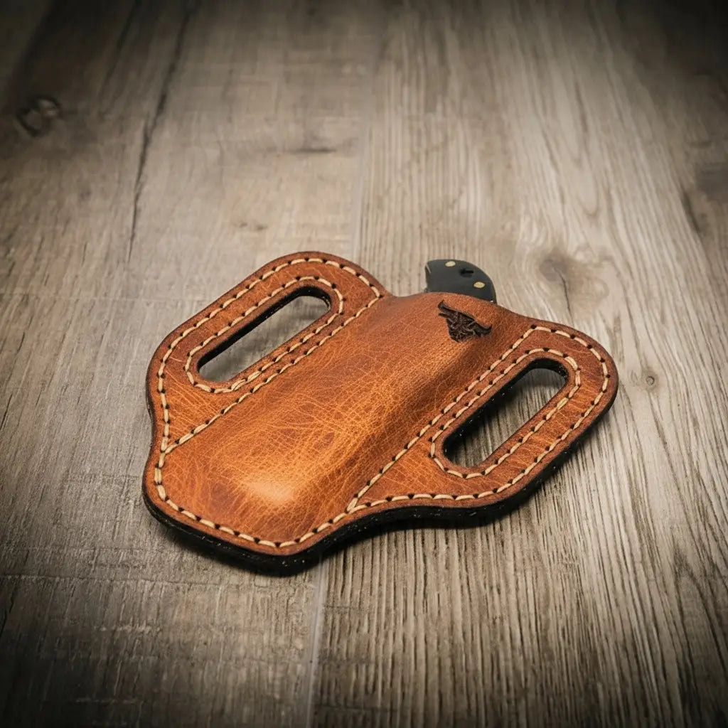 Custom Leather Knife Sheath – Handmade in Texas | Bull Sheath Leather