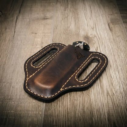 Custom Leather Knife Sheath – Handmade in Texas | Bull Sheath Leather