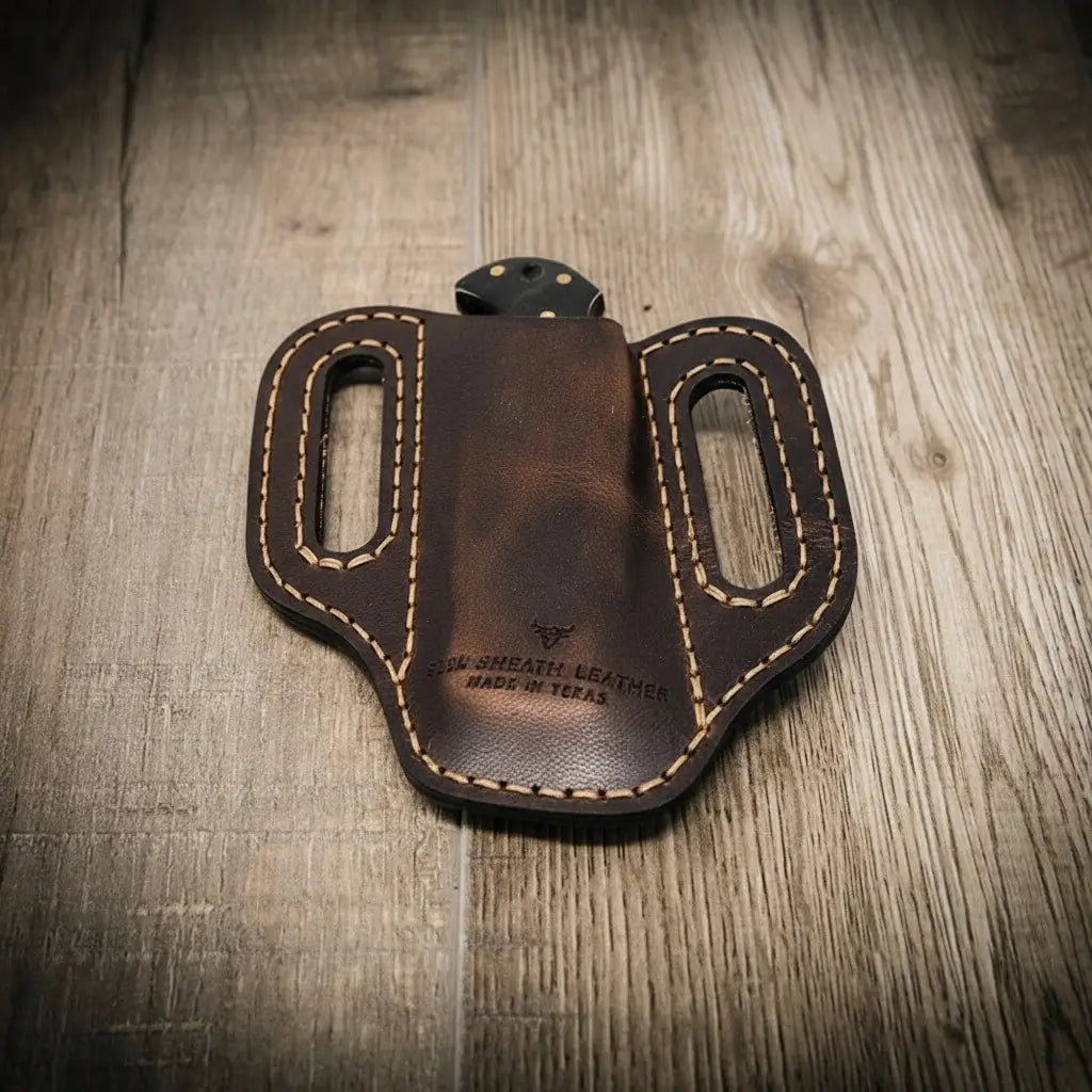 Custom Leather Knife Sheath – Handmade in Texas | Bull Sheath Leather
