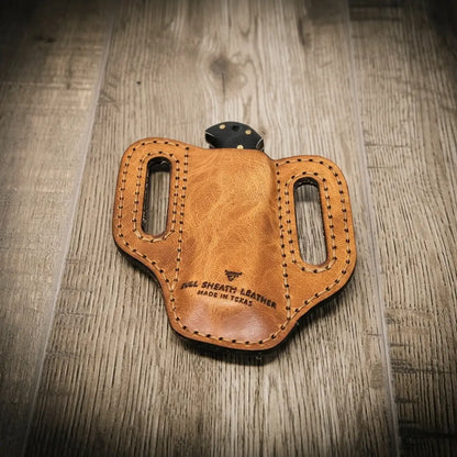 Custom Leather Knife Sheath – Handmade in Texas | Bull Sheath Leather