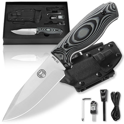 "The Silverback" Full Tang D2 Outdoor Camping Knife Gift Set