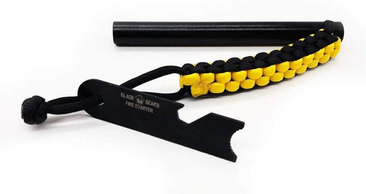 Black Beard Ferro Rod Fire Starter | 5" Extra Large | Made in USA