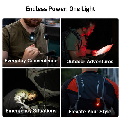 Olight Oclip Pro Clip Light – Flood, Spot & Red Modes | 500 Lumens | USB-C Rechargeable