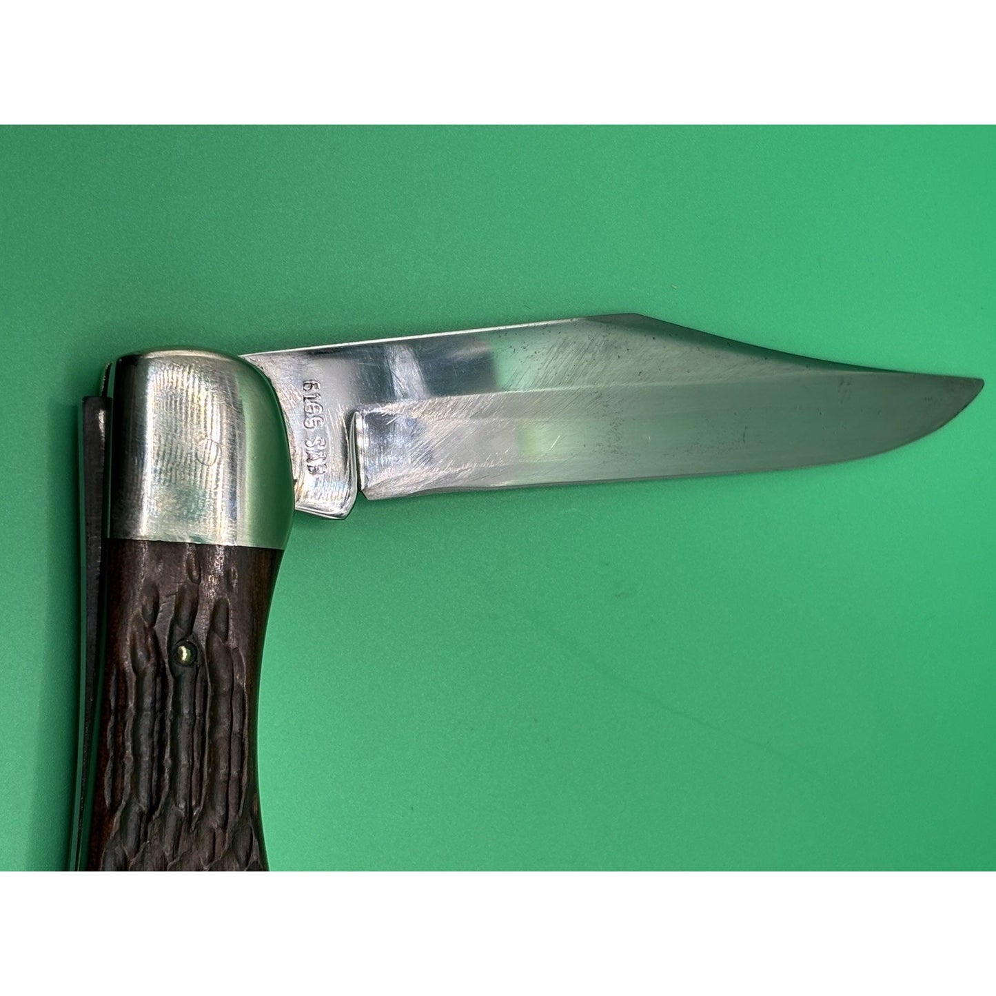 1979 Case XX 6165 SAB Folding Hunter Knife | 1-Dot Pakkawood | Collectible