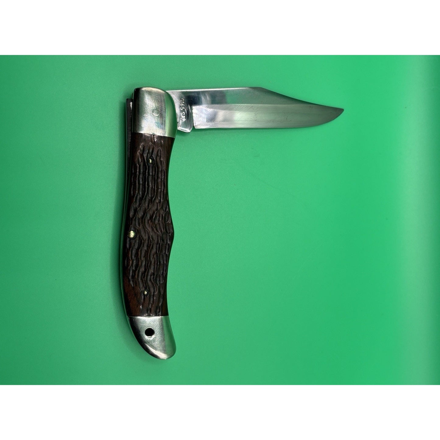 1979 Case XX 6165 SAB Folding Hunter Knife | 1-Dot Pakkawood | Collectible