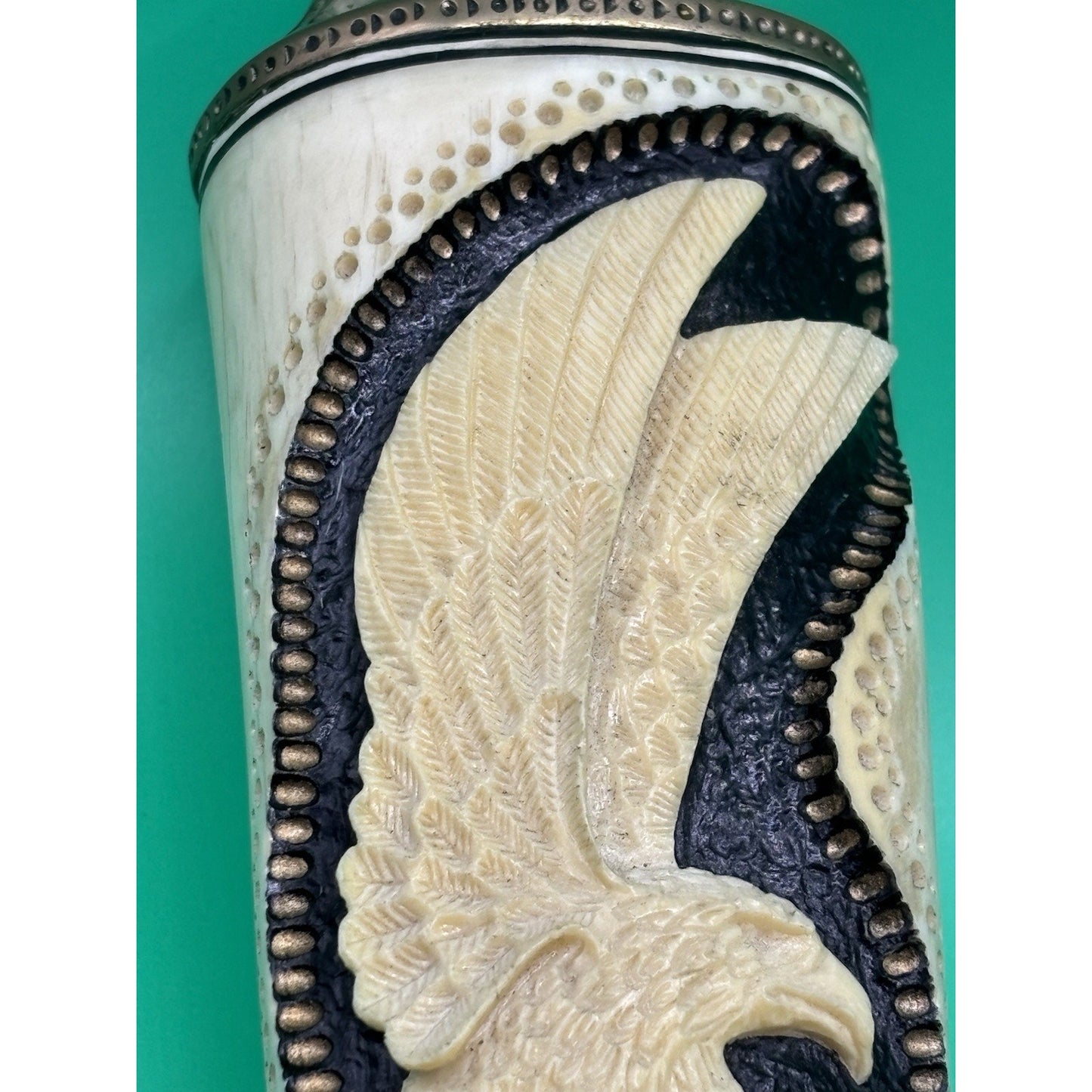 Bob Hardin Custom Bowie Knife 1989 – Scrimshaw Eagle, Serial No. 5 of 25