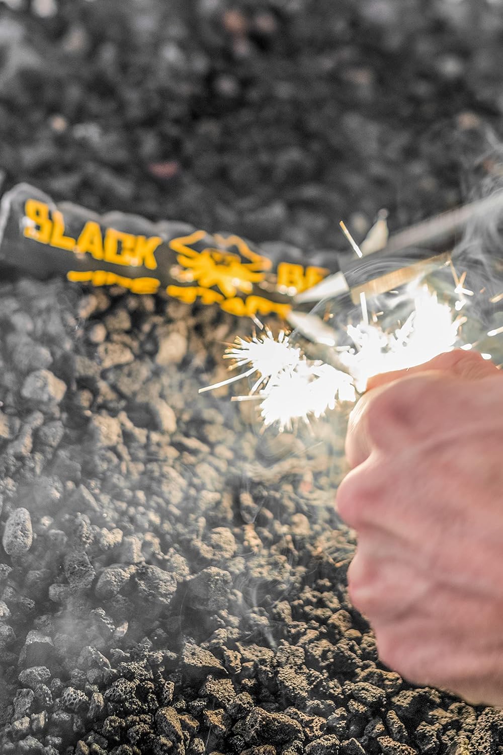 Black Beard Ferro Rod Fire Starter | 5" Extra Large | Made in USA
