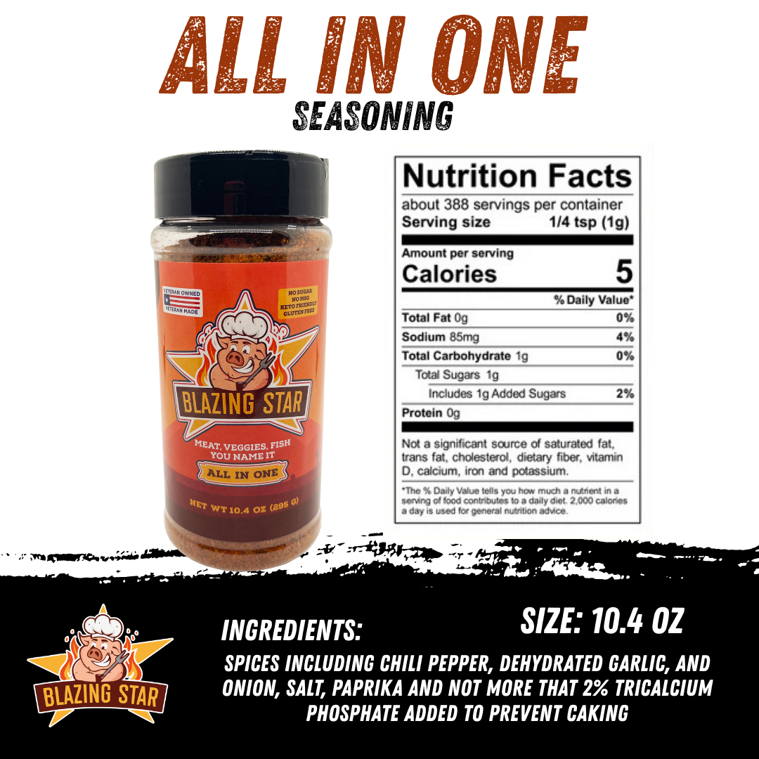Blazing Star BBQ Barbecue Bundle – 3-Pack Seasoning Rub Set