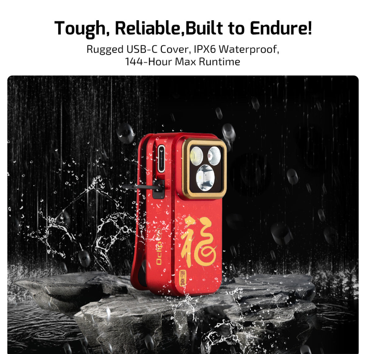 Olight Oclip Pro Clip Light – Flood, Spot & Red Modes | 500 Lumens | USB-C Rechargeable