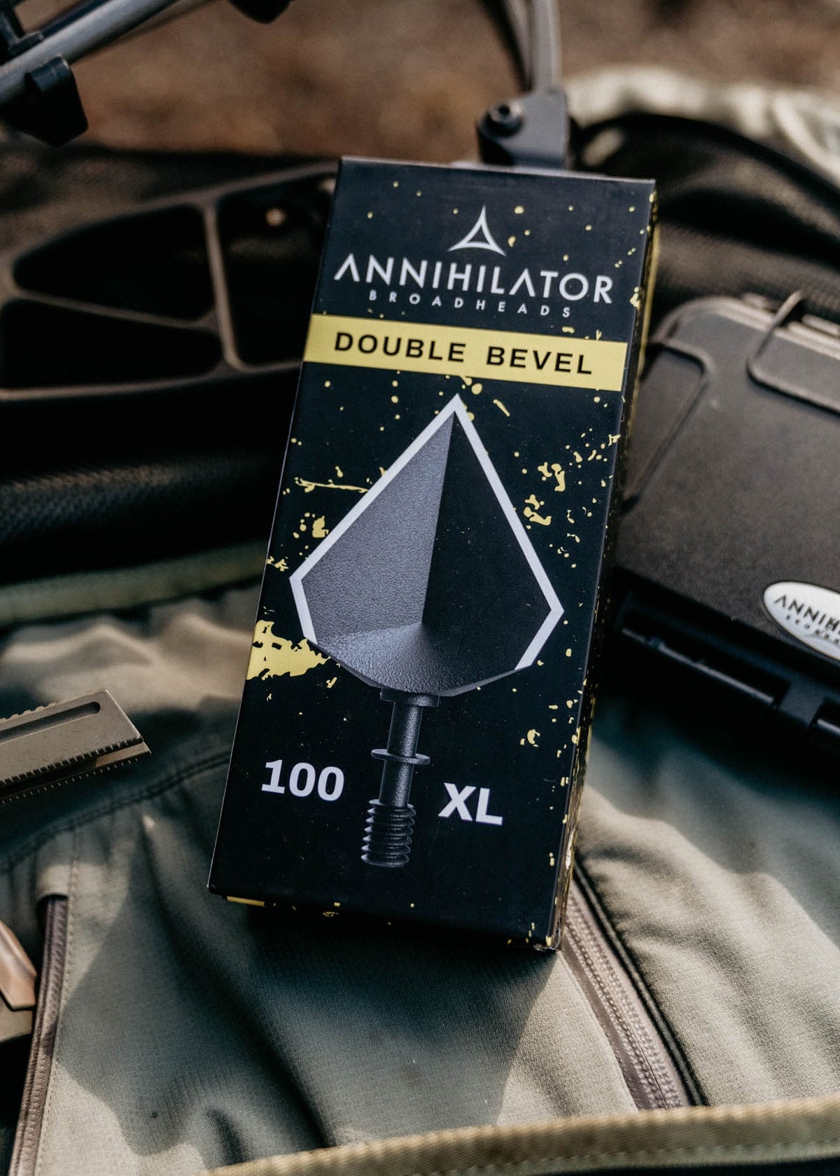 Annihilator Broadheads Double Bevel XL 100 – 1-1/16" Cut, Single-Piece Steel, 3-Pack