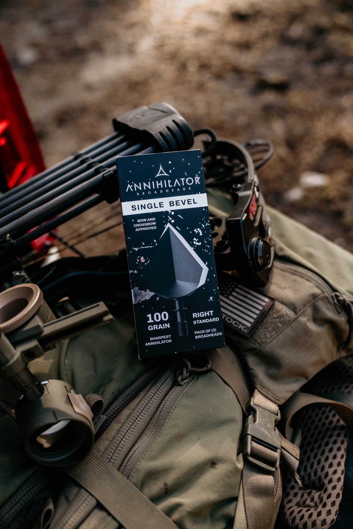 Annihilator Broadheads Single Bevel 100 – 1" Cut, Right or Left Rotation, 3-Pack