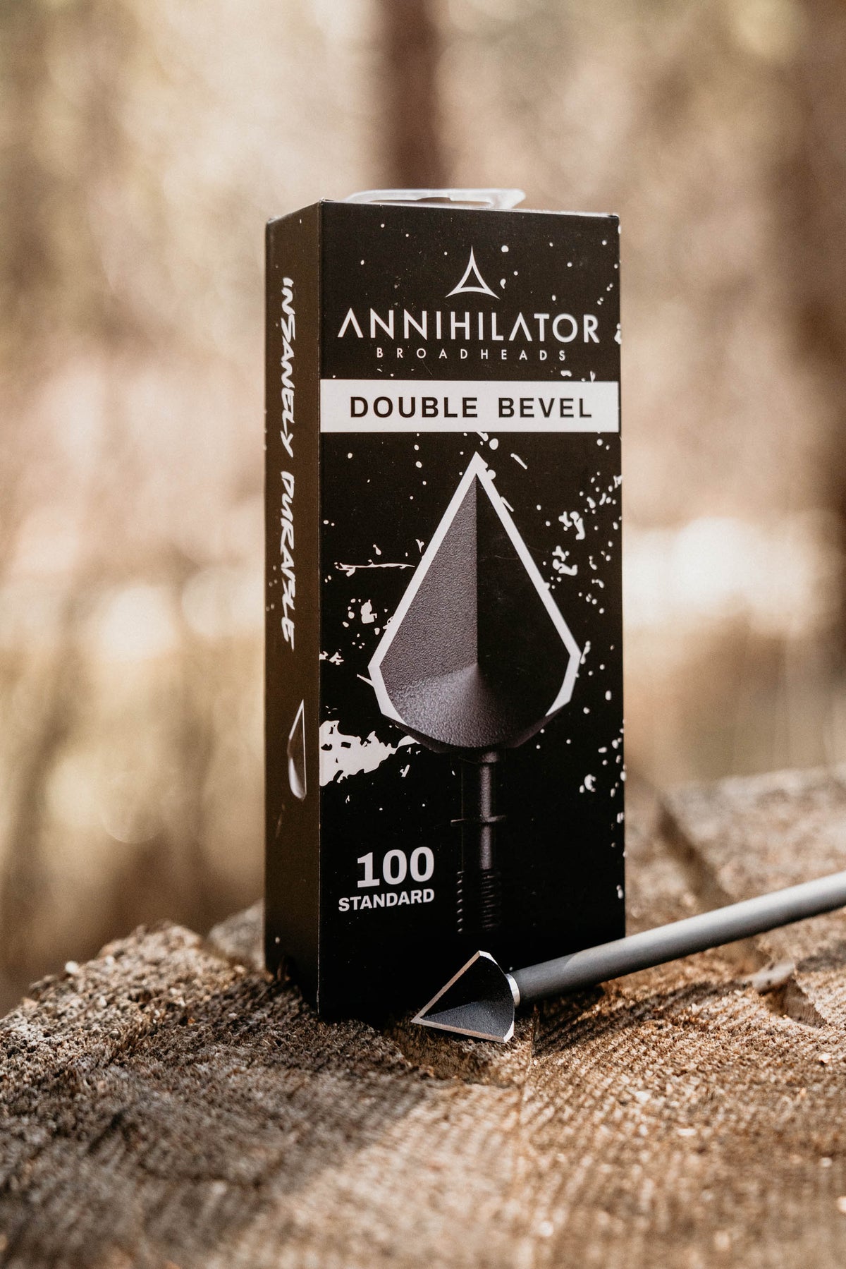 Annihilator Broadheads Double Bevel 100 – 1" Cut, Single-Piece Steel, 3-Pack