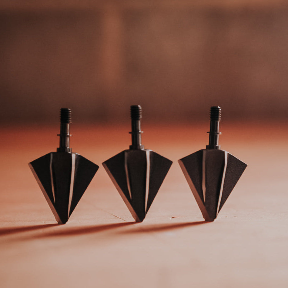 Annihilator Broadheads Katana 125 – Two-Blade Fixed Broadhead, Right or Left Bevel, 3-Pack