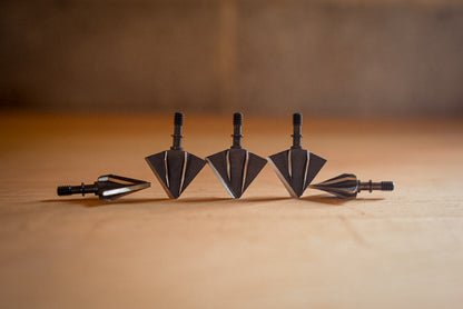Annihilator Broadheads Katana 100 – Two-Blade Fixed Broadhead, Right or Left Bevel, 3-Pack