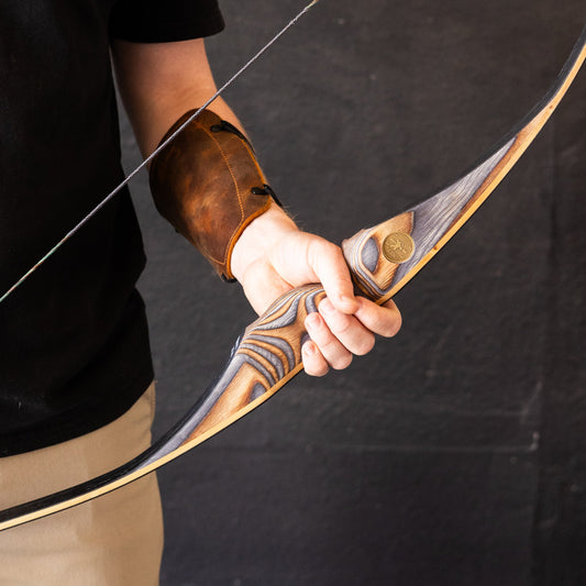 Reflex-deflex longbow by The BONES.