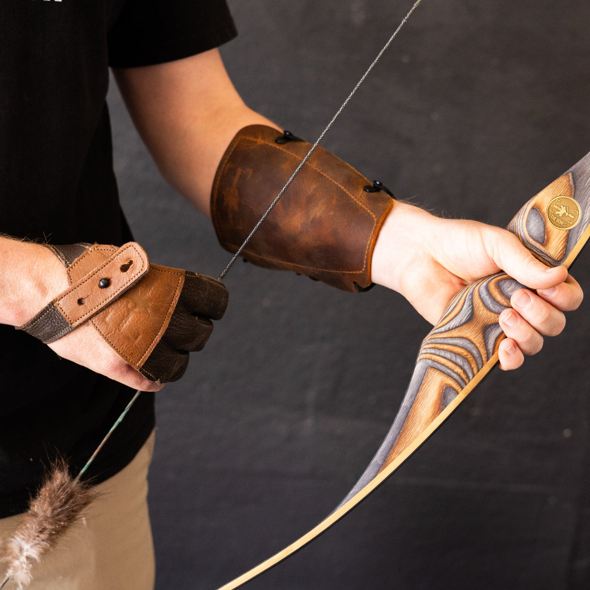 Traditional reflex-deflex longbow from The BONES.