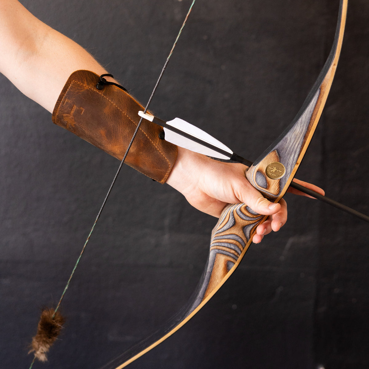 The BONES traditional longbow with a reflex-deflex design.