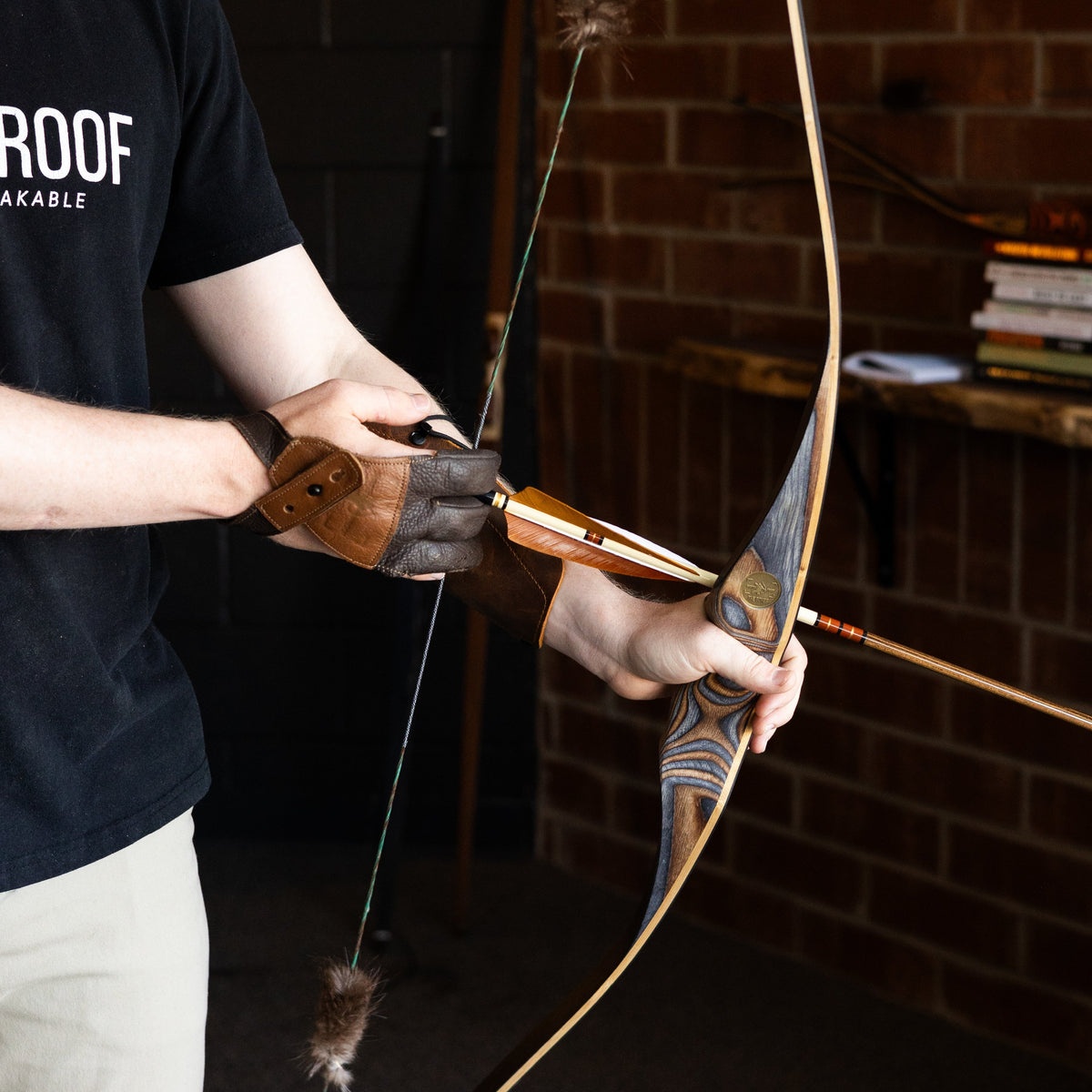 The BONES traditional reflex-deflex longbow.