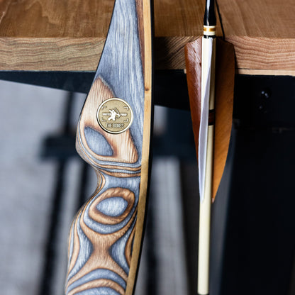 Reflex-deflex longbow by The BONES.