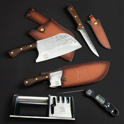Dads That Cook Deluxe Beast Kit - 5-Piece BBQ Knife & Grilling Set