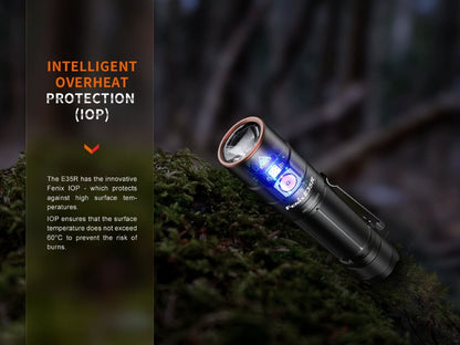 Fenix E35R Rechargeable EDC Flashlight – 3100 Lumens, 6 Modes