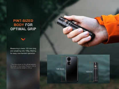 Fenix E35R Rechargeable EDC Flashlight – 3100 Lumens, 6 Modes