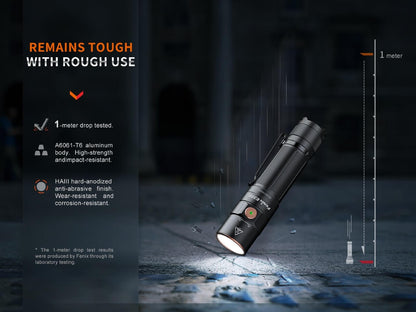 Fenix E35R Rechargeable EDC Flashlight – 3100 Lumens, 6 Modes