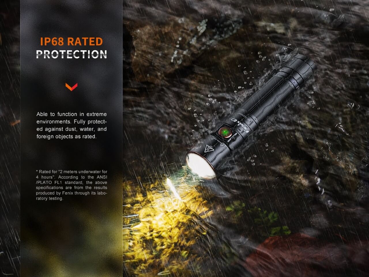 Fenix E35R Rechargeable EDC Flashlight – 3100 Lumens, 6 Modes