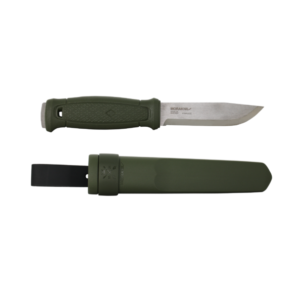 Mora Garberg Stainless Olive Green Fixed Blade with Simple Poly Sheath #14472