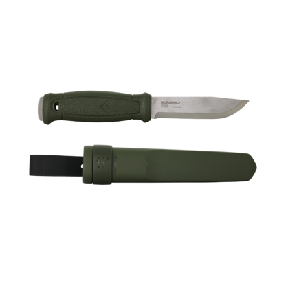 Mora Garberg Stainless Olive Green Fixed Blade with Simple Poly Sheath #14472