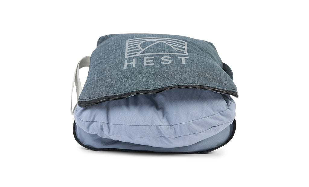 HEST Camp & Travel Pillow | Memory Foam | Packs Into Itself