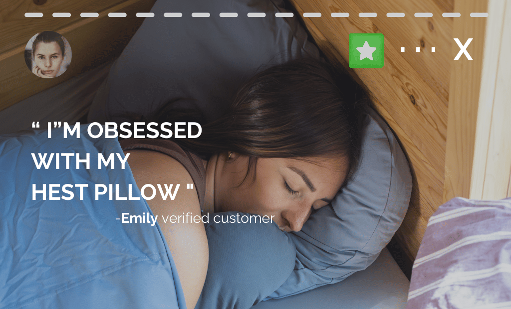 HEST Camp & Travel Pillow | Memory Foam | Packs Into Itself