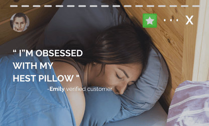 HEST Camp & Travel Pillow | Memory Foam | Packs Into Itself