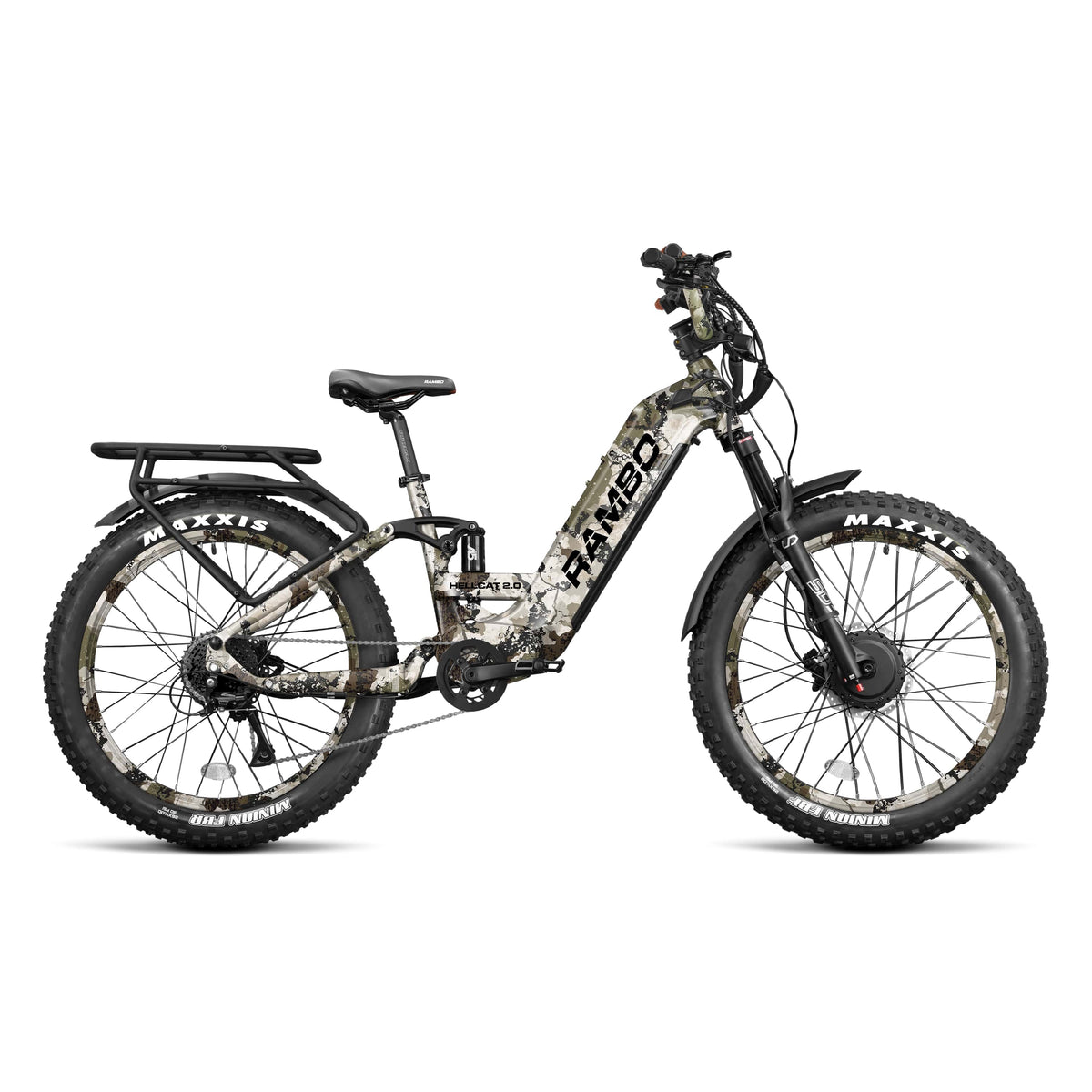 Rambo Hellcat 2.0 full suspension e-bike side profile