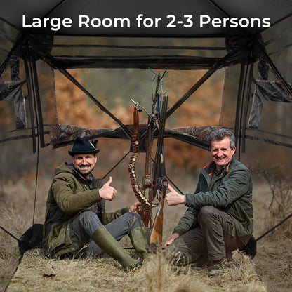 DirectDeals 360° One-Way See-Through Hunting Blind – 2-3 Person