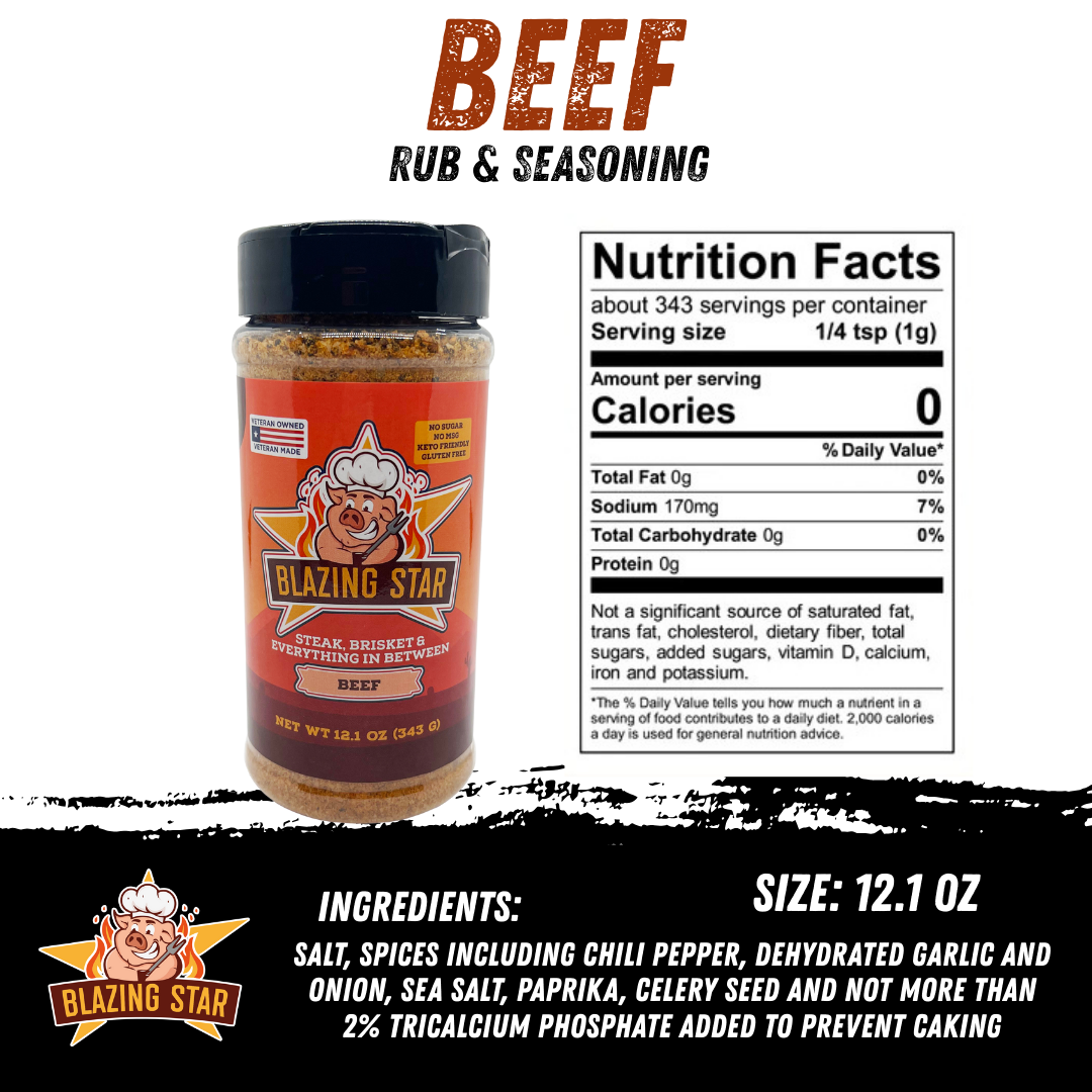 Blazing Star BBQ Barbecue Bundle – 3-Pack Seasoning Rub Set