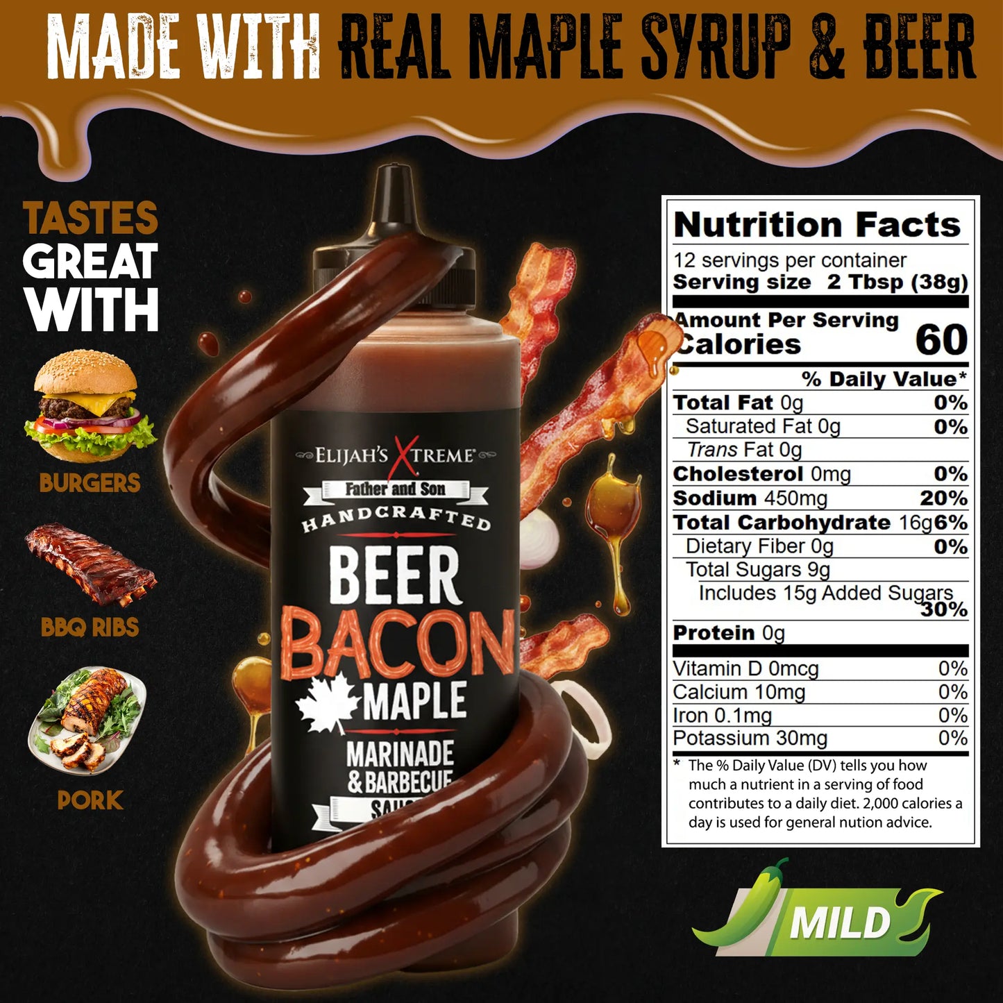 BBQ Sauce Bundle | Beer Bacon Maple + Bourbon Blueberry Chipotle