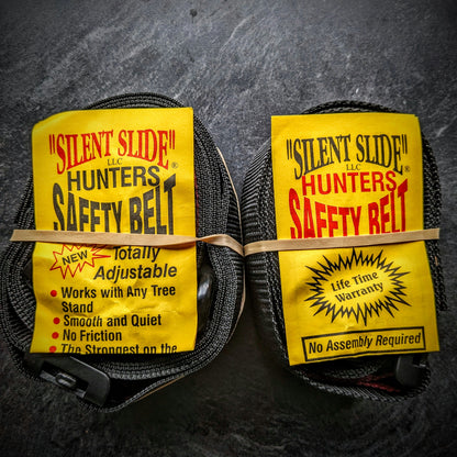 Silent Slide Adjustable Hunter Safety Belt – Quiet 360° Tree Stand Harness, USA Made