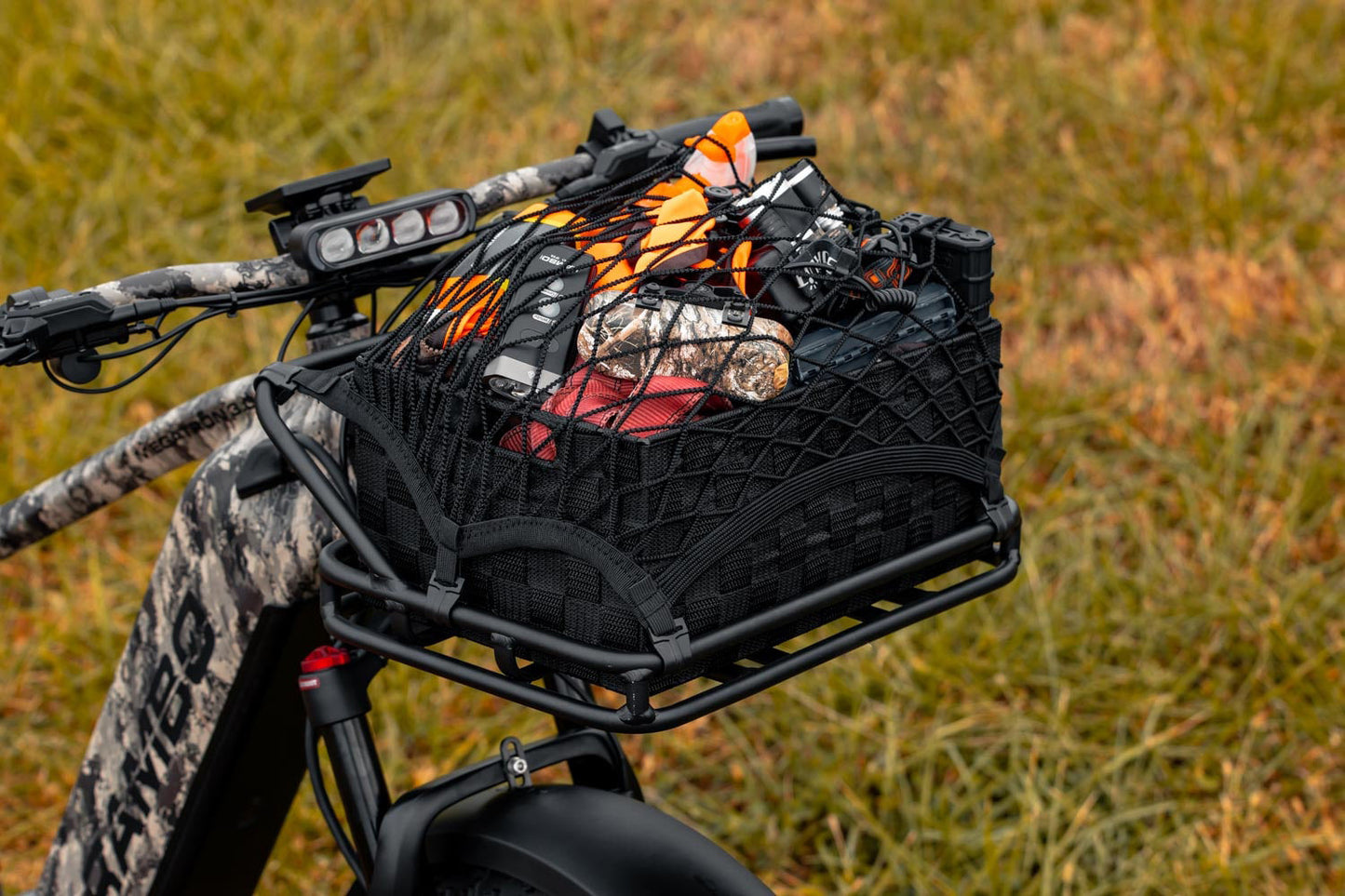 Rambo Bikes R249 Front Cargo Rack with Basket & Bungee Net