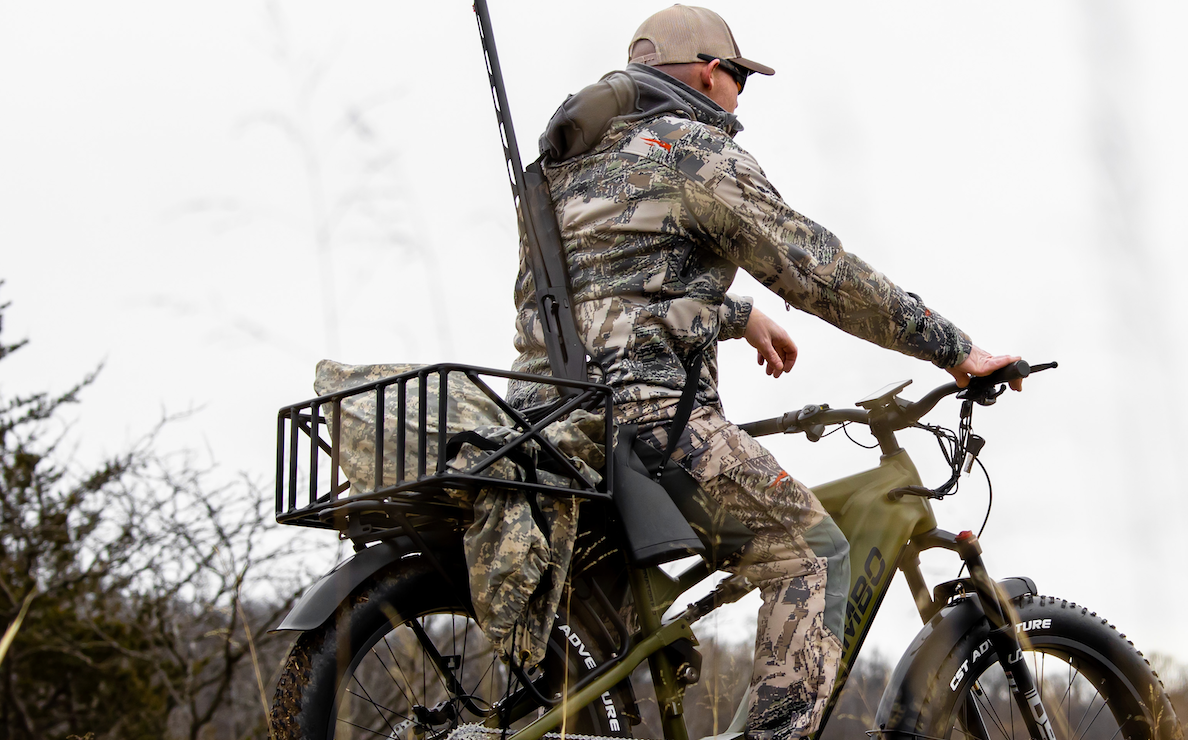 Rambo e-bike large basket for gear and supplies