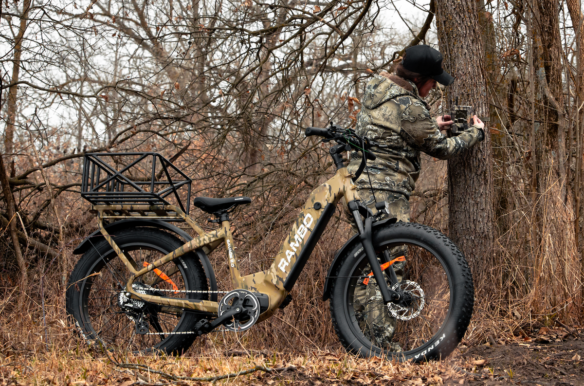 Rambo Bikes large basket mounted on e-bike rack