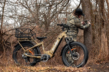 Rambo Bikes large basket mounted on e-bike rack