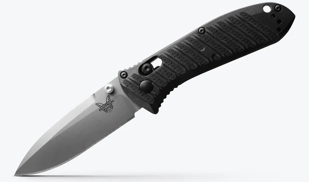 Benchmade Mini Presidio II Folding Knife - Carbon Fiber Handle - Satin High Carbon Steel