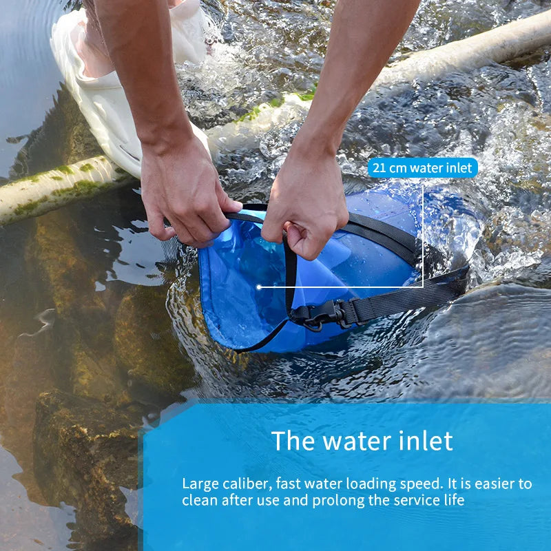 Filterwell 6L Gravity Water Filter Bag with Filter Straw | Camping & Emergency Filtration
