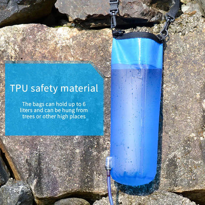 Filterwell 6L Gravity Water Filter Bag with Filter Straw | Camping & Emergency Filtration