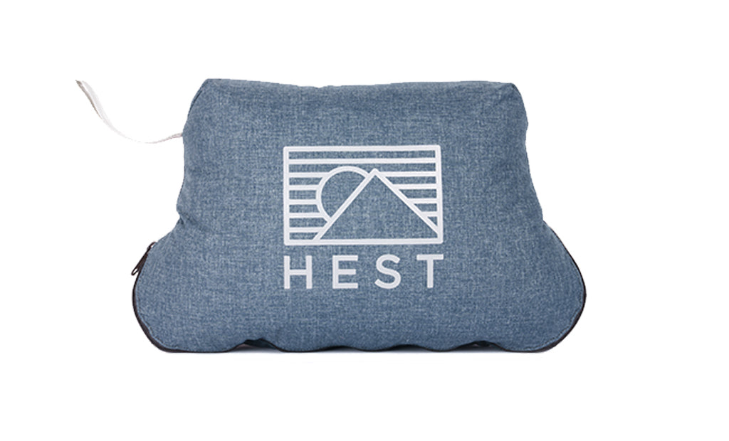 HEST Camp & Travel Pillow | Memory Foam | Packs Into Itself