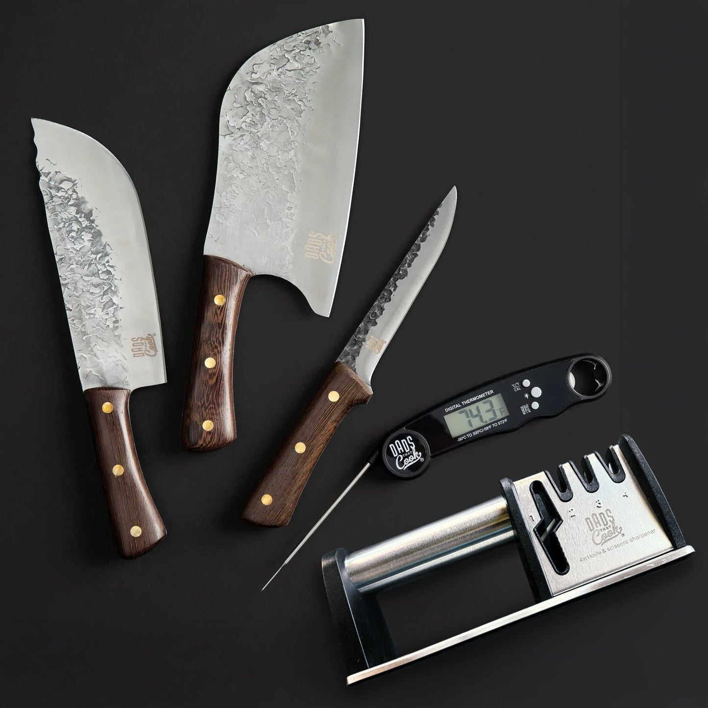 Dads That Cook Deluxe Beast Kit - 5-Piece BBQ Knife & Grilling Set