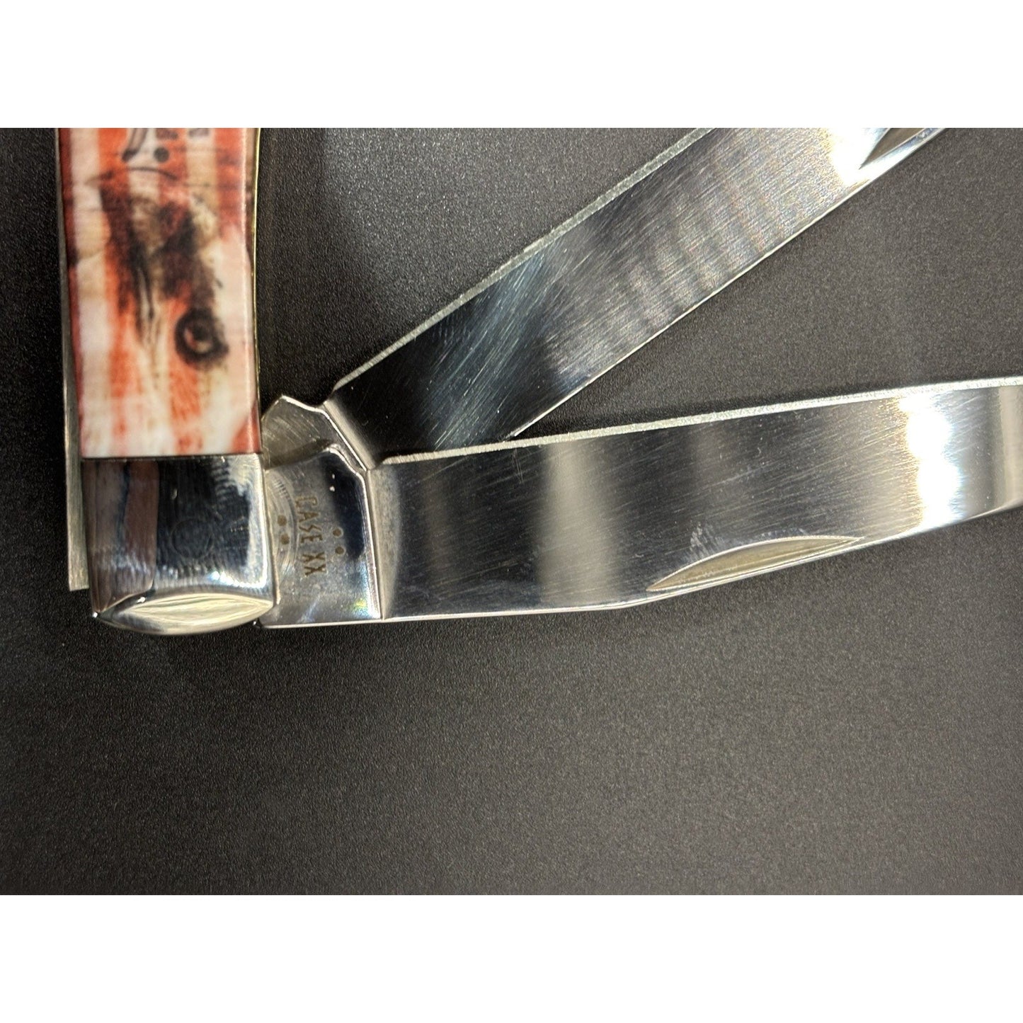 Case XX Trapper Pocket Knife 4254 SS – Patriotic White Synthetic Handle