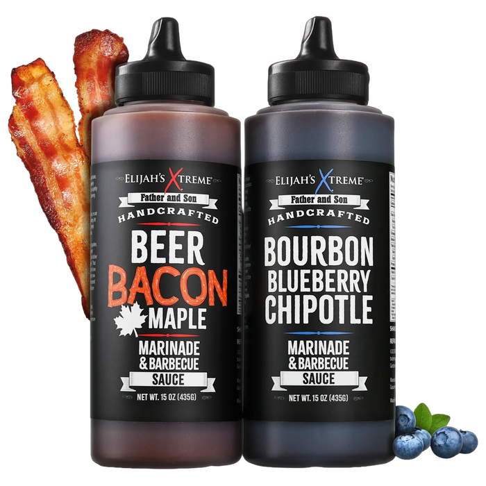 BBQ Sauce Bundle | Beer Bacon Maple + Bourbon Blueberry Chipotle